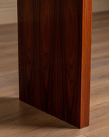 Mahogany Console Table w/ Iron Stretcher, Manner of Diego Giacometti, 1980's (2 Available) - Lone Fox