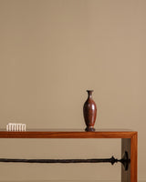 Mahogany Console Table w/ Iron Stretcher, Manner of Diego Giacometti, 1980's (2 Available) - Lone Fox