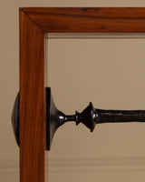 Mahogany Console Table w/ Iron Stretcher, Manner of Diego Giacometti, 1980's (2 Available) - Lone Fox