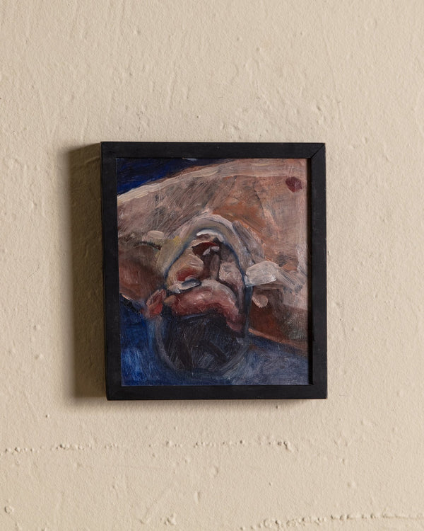 Male Portrait Oil Painting by Matthew Waddington, 1990's - Lone Fox