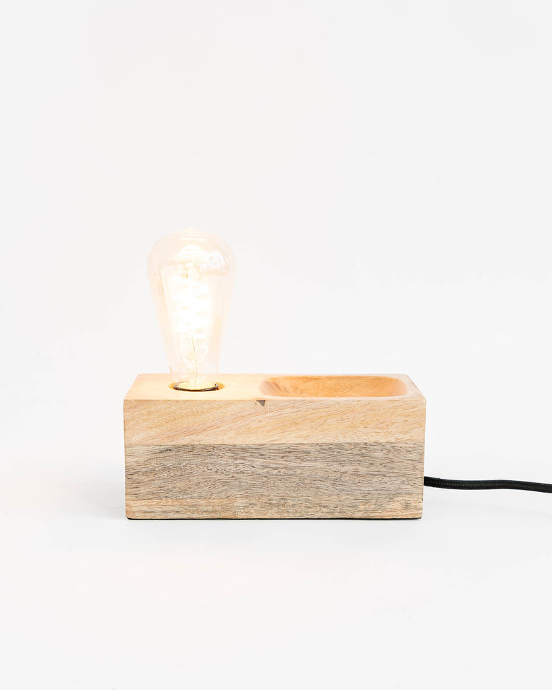 Mango Wood Utility Lamp - Lone Fox