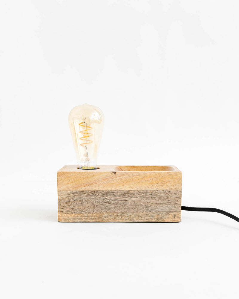 Mango Wood Utility Lamp - Lone Fox