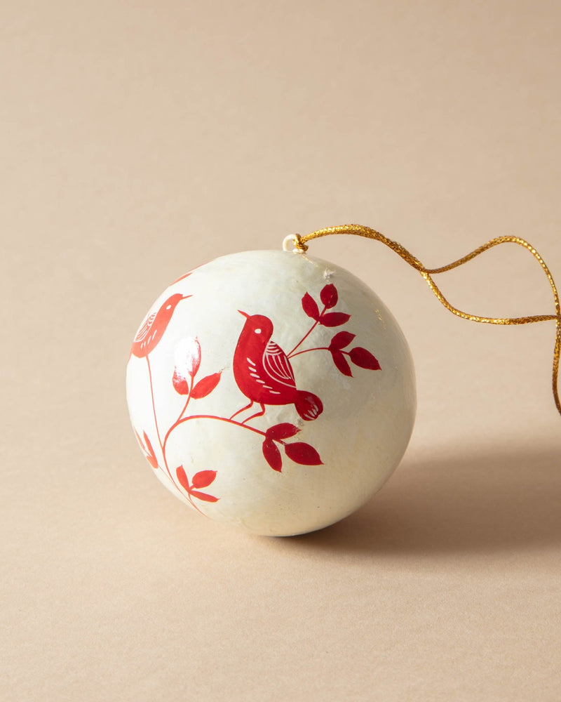 Margo Hand - Painted Paper Mache Ornaments - Lone Fox