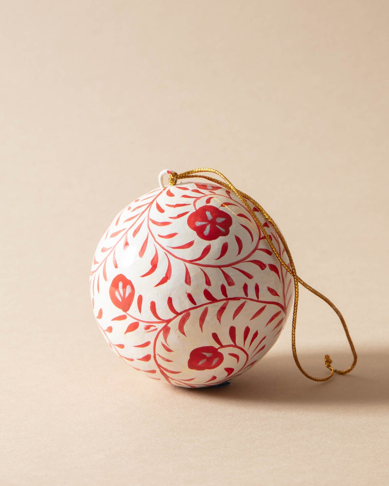 Margo Hand - Painted Paper Mache Ornaments - Lone Fox