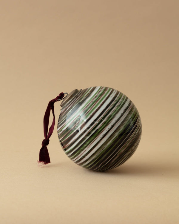 Marni Striped Recycled Glass Ornament - Lone Fox