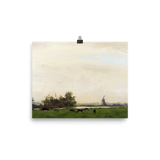 "Meadow Landscape on the Spaarne" Art Print - Lone Fox