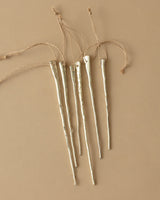 Mercury Glass Icicle Ornaments (Set of 6) - Lone Fox