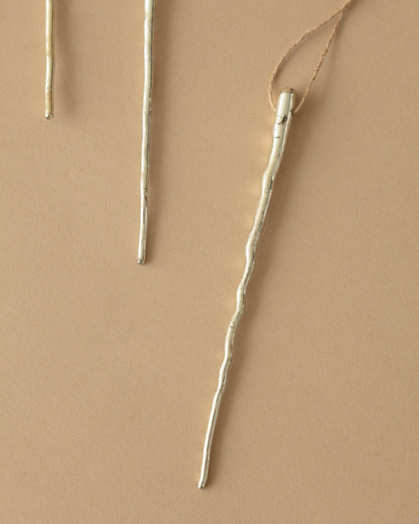Mercury Glass Icicle Ornaments (Set of 6) - Lone Fox