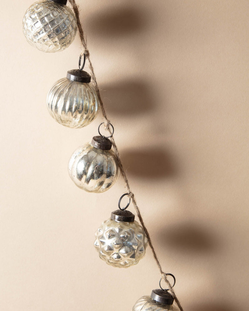 Mercury Glass Ornament Garland - Lone Fox