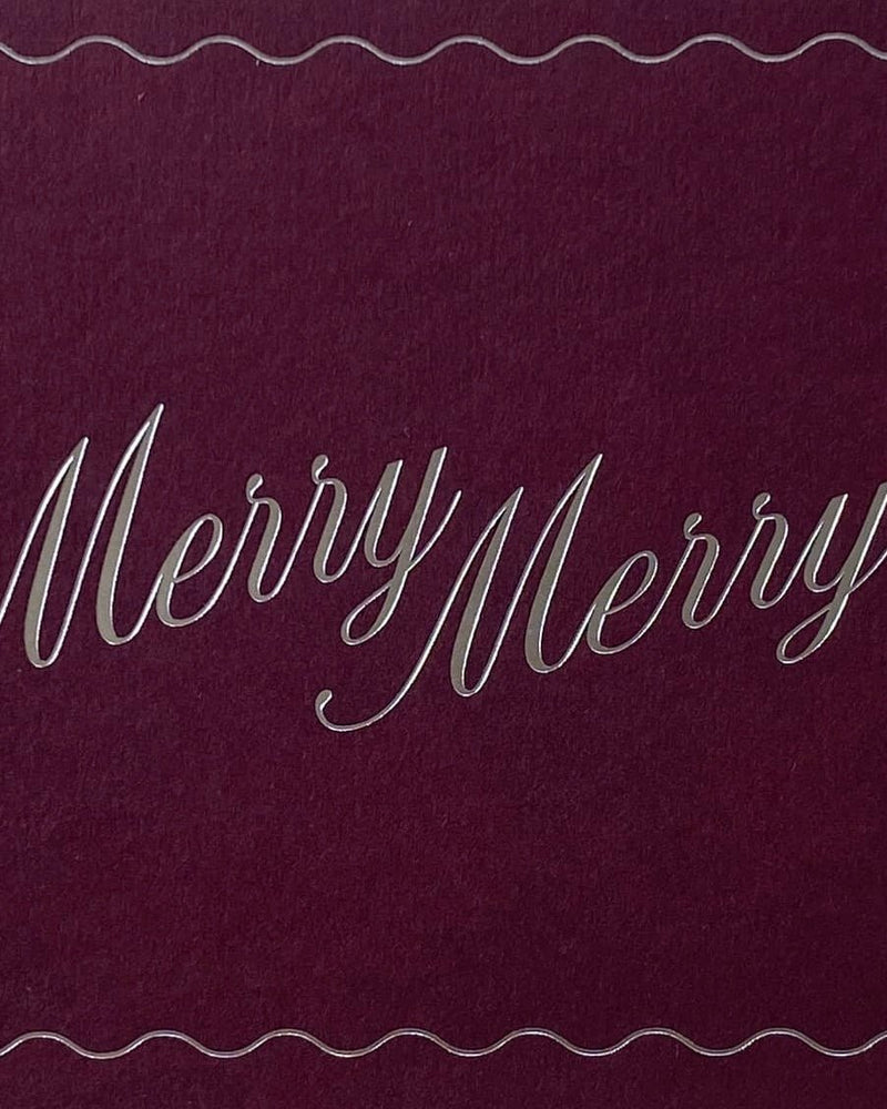 "Merry Merry" Foil Stamped Card - Lone Fox