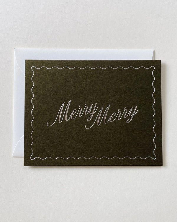 "Merry Merry" Foil Stamped Card - Lone Fox