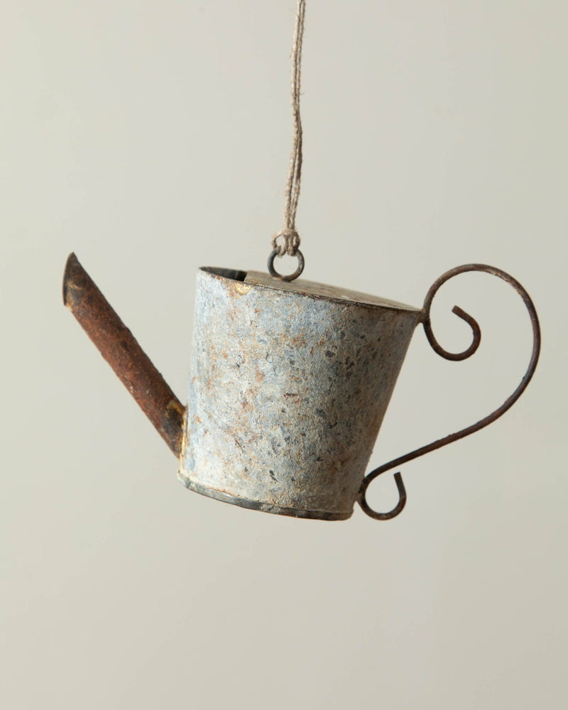 Metal Watering Can Ornament - Lone Fox