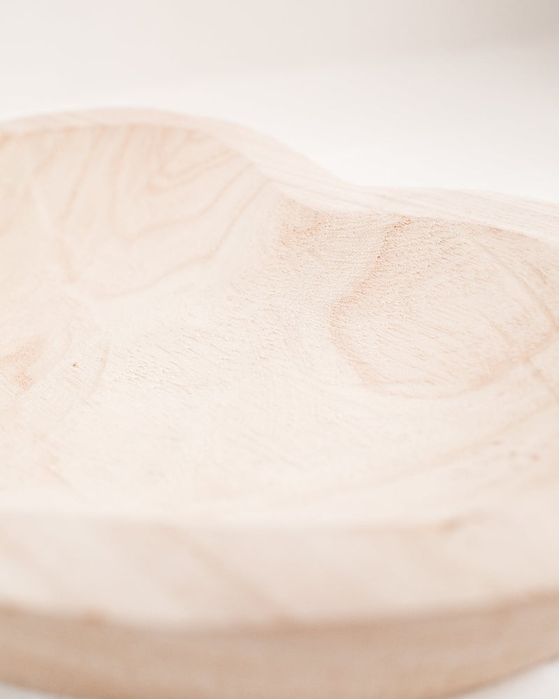 Mia Wood Heart Bowl - Lone Fox