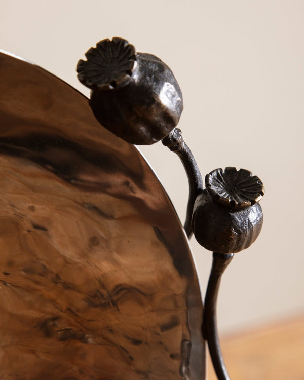 Michael Aram Poppy Silver Bowl with Bronze Poppies - Lone Fox