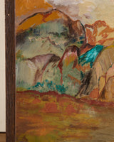 Mid - century Adam & Eve Oil Painting by Miller - Lone Fox