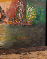 Mid - century Adam & Eve Oil Painting by Miller - Lone Fox