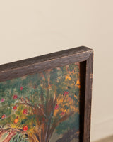 Mid - century Adam & Eve Oil Painting by Miller - Lone Fox