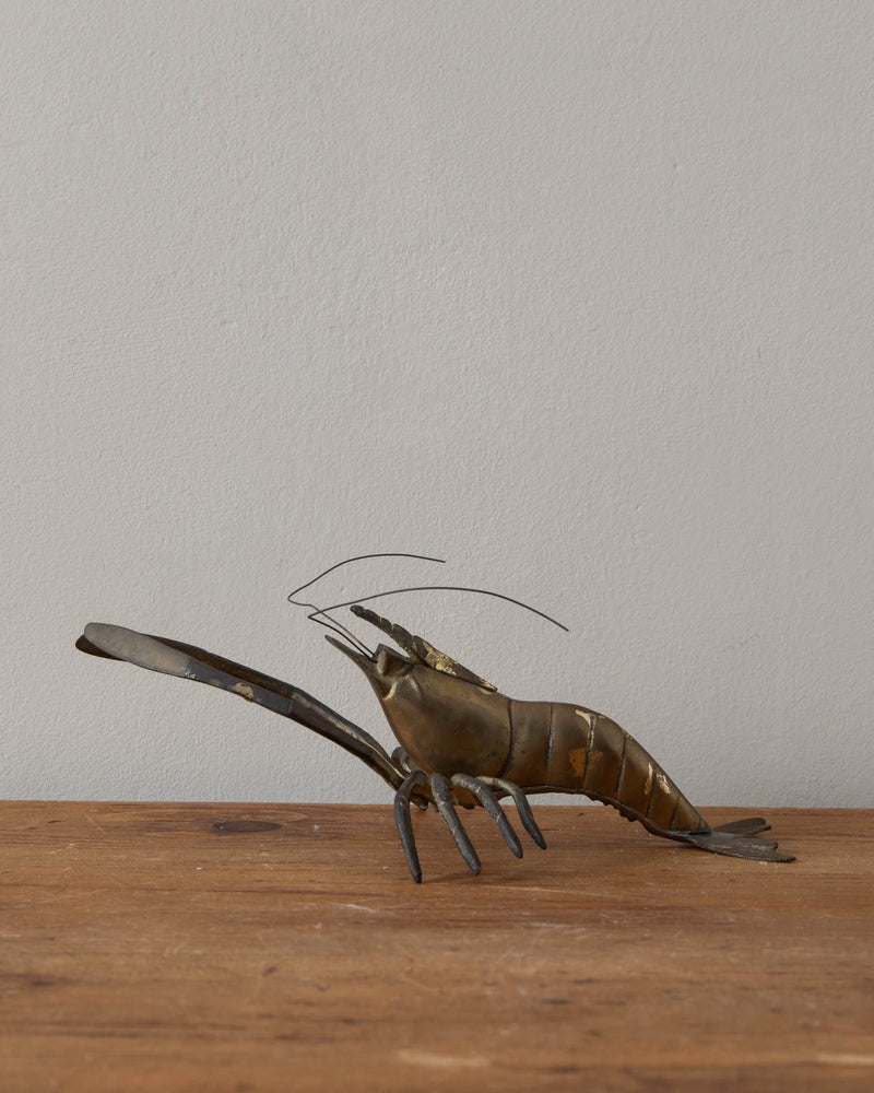 Mid Century Brass Crawfish - Lone Fox