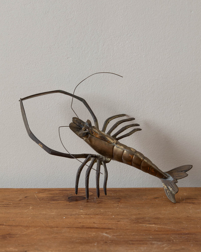 Mid Century Brass Crawfish - Lone Fox