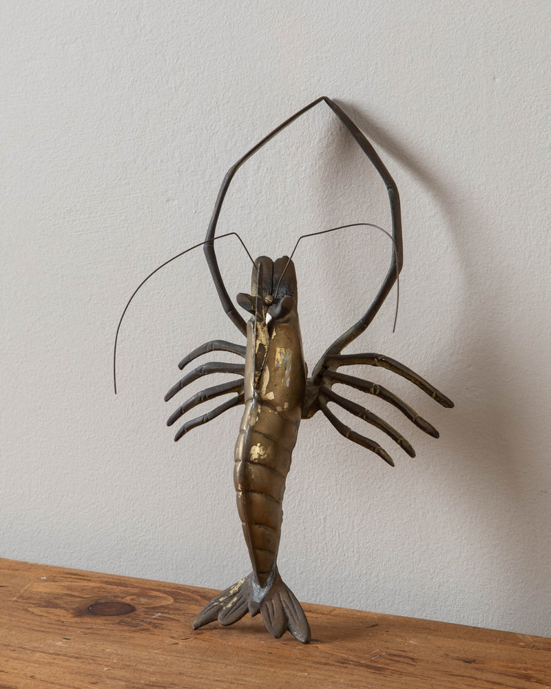 Mid Century Brass Crawfish - Lone Fox