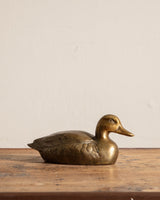 Mid Century Brass Duck Decoy - Lone Fox