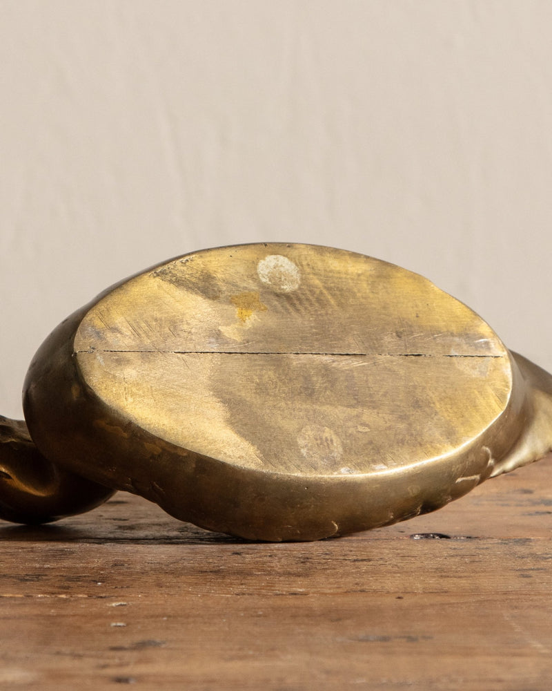Mid Century Brass Duck Decoy - Lone Fox