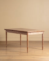 Mid-Century Cerused Oak Draw-Leaf Dining Table, France, 1950's - Lone Fox
