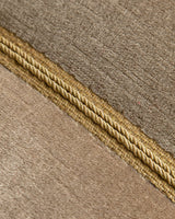 Mid Century Danish Sofa in Taupe Mohair w/ Braided Cording, 1960's - Lone Fox