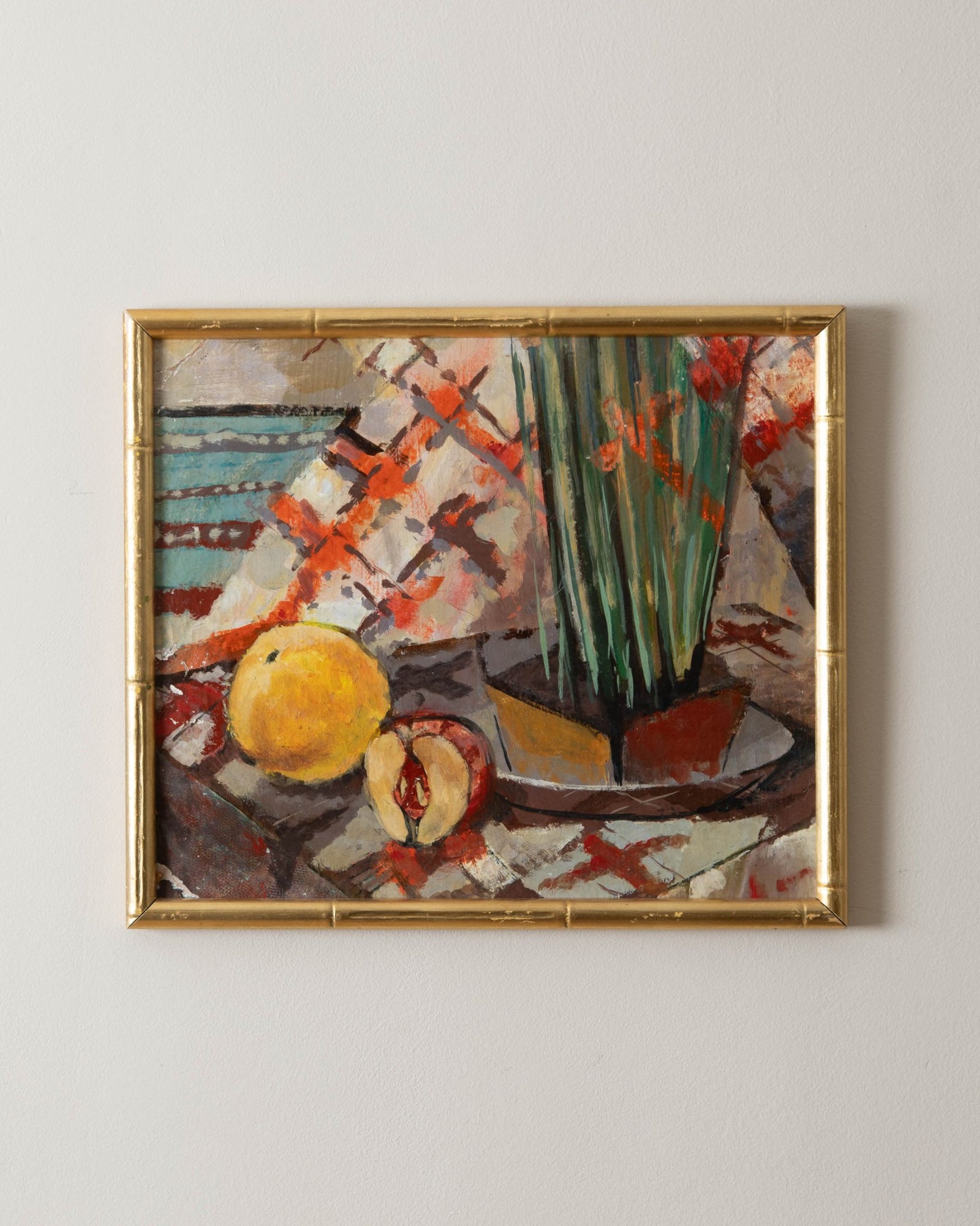 Mid-century oil outlet painting