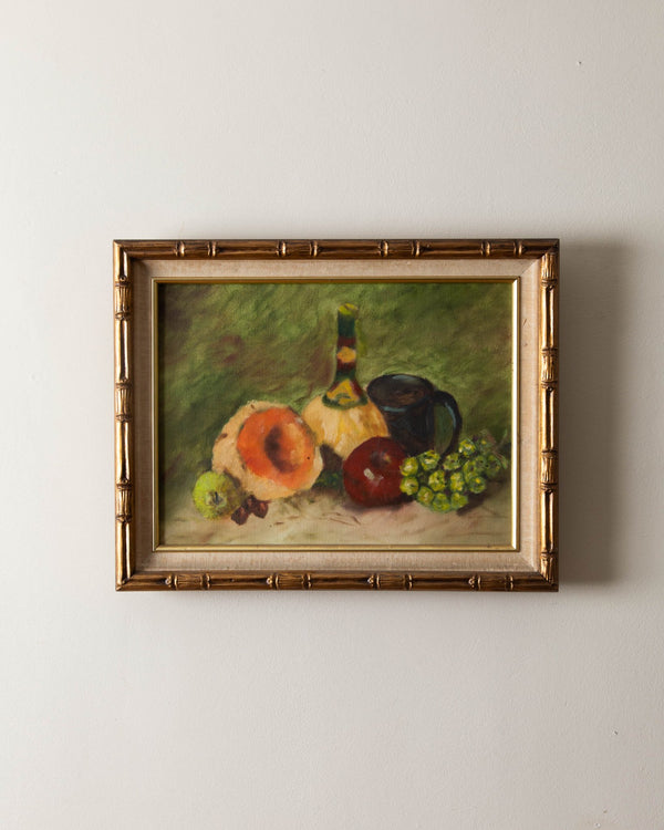 Mid Century Fruit Still Life Oil Painting, 1970's - Lone Fox