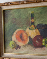 Mid Century Fruit Still Life Oil Painting, 1970's - Lone Fox