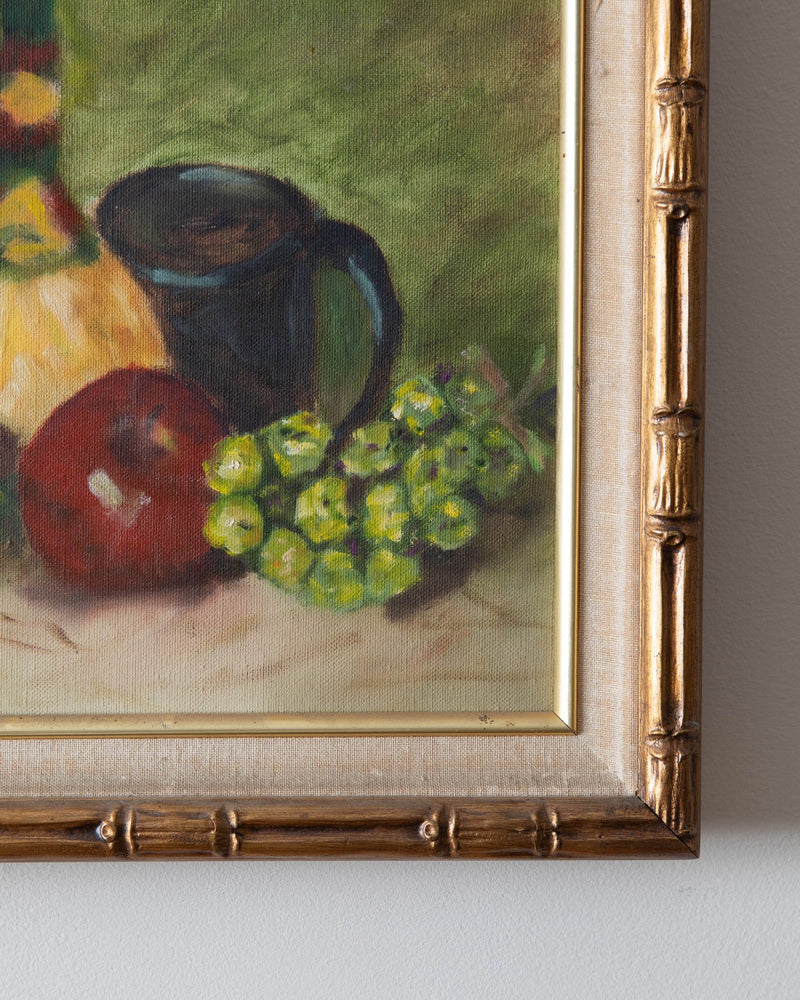 Mid Century Fruit Still Life Oil Painting, 1970's - Lone Fox