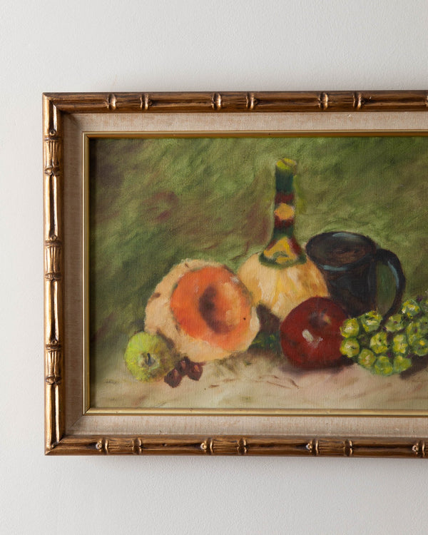 Mid Century Fruit Still Life Oil Painting, 1970's - Lone Fox