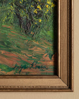 Mid Century Impasto Landscape Oil Painting, Signed - Lone Fox