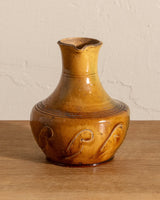 Mid Century Ochre Studio Pottery Pitcher - Lone Fox
