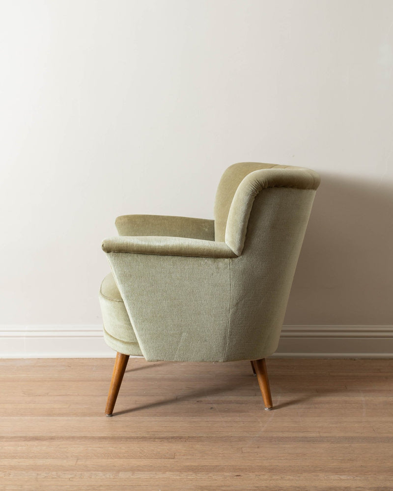 Mid Century Scandinavian Mohair Cocktail Chairs (Pair) - Lone Fox