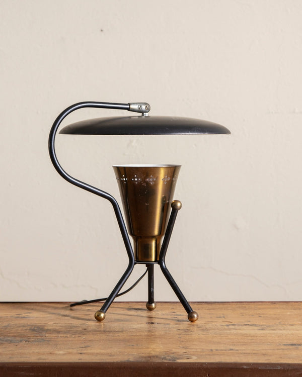 Mid Century Tripod Lamp Manner of Gerald Thurston, Italy, 1950's - Lone Fox