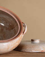 Milky Glazed Stoneware Lidded Tureen, France, 1970s - Lone Fox