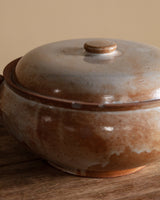 Milky Glazed Stoneware Lidded Tureen, France, 1970s - Lone Fox