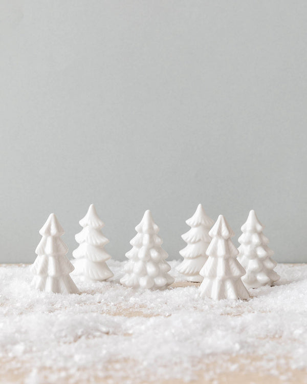 Mini Stoneware Trees (Boxed Set of 6) - Lone Fox