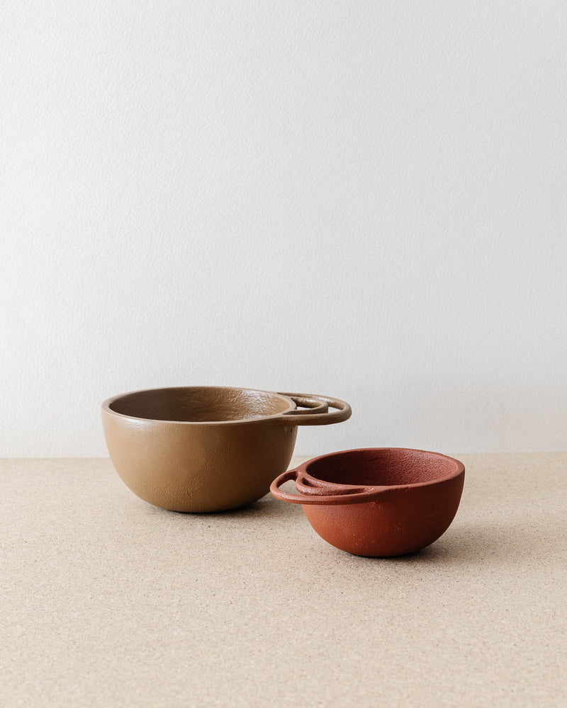 Mini Textured Metal Bowls (Set of 2) - Lone Fox