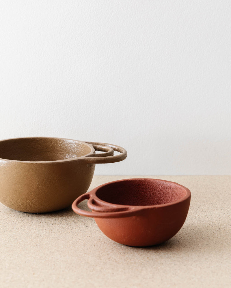 Mini Textured Metal Bowls (Set of 2) - Lone Fox