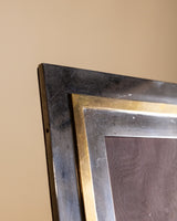 Minimalist Silver & Brass Picture Frame, Italy, 1960s - Lone Fox