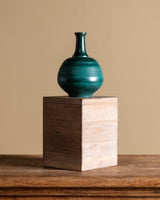 Modernist Green Patinated Bronze Vase, Japanese, 1970s - Lone Fox