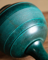 Modernist Green Patinated Bronze Vase, Japanese, 1970s - Lone Fox