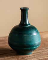 Modernist Green Patinated Bronze Vase, Japanese, 1970s - Lone Fox