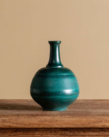 Modernist Green Patinated Bronze Vase, Japanese, 1970s - Lone Fox