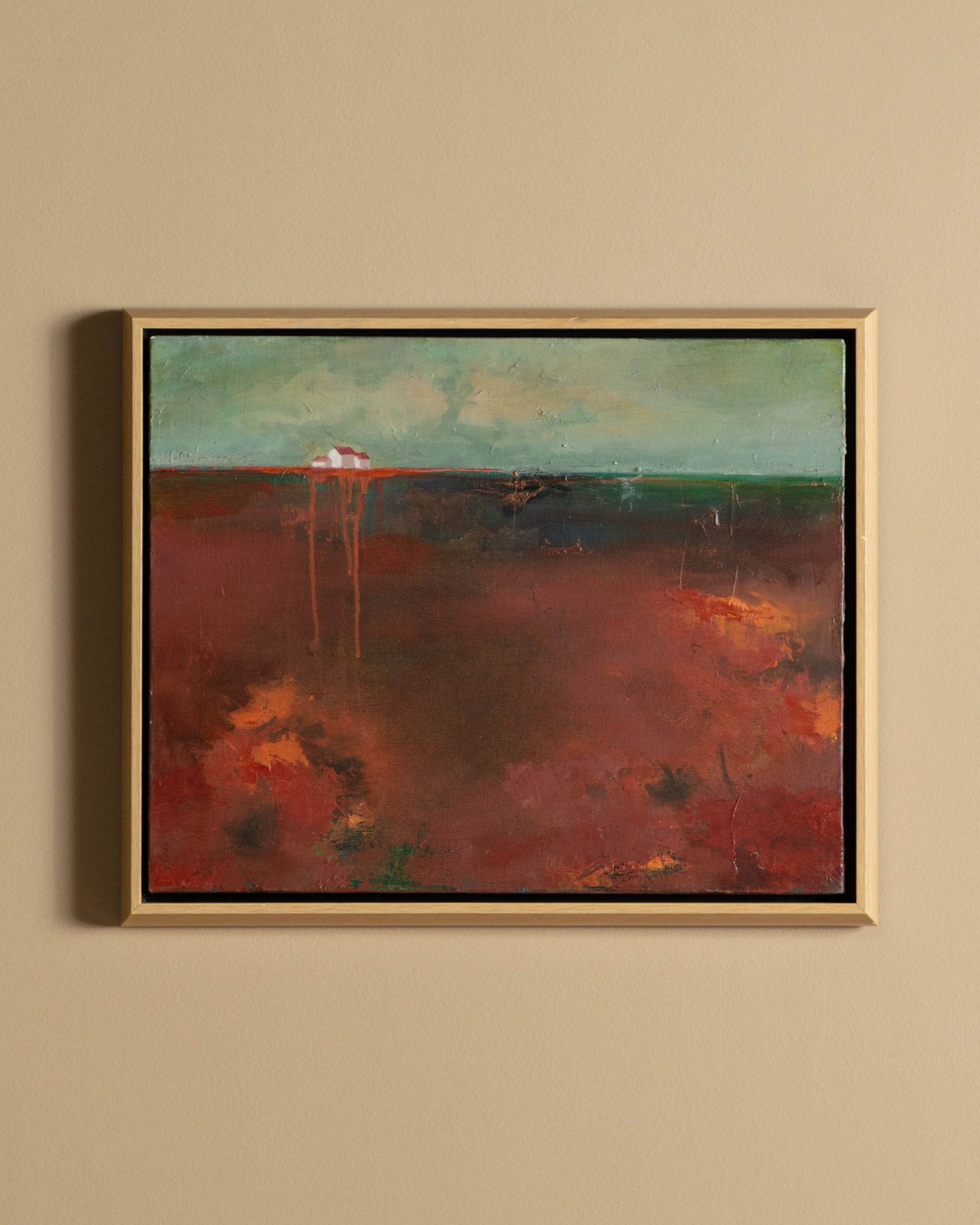 Modernist Landscape Study Oil Painting, 1970's - Lone Fox