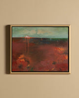 Modernist Landscape Study Oil Painting, 1970's - Lone Fox