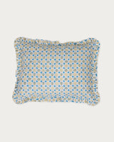 Monte Carlo Block Print Ruffled Pillow Cover - Lone Fox